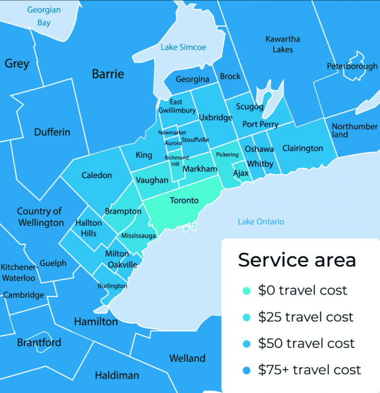 service areas in the gta